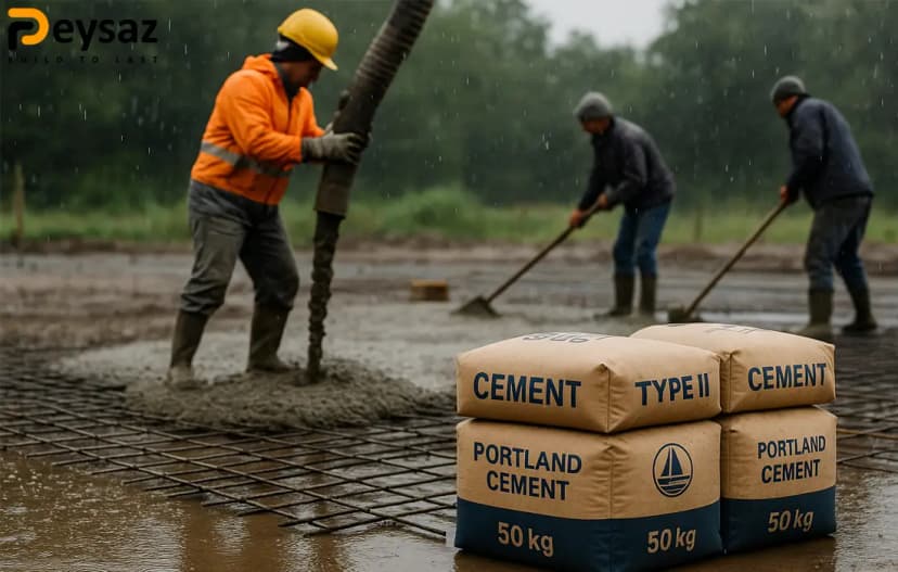 سیمان پرتلند تیپ ۲؛ مقاوم در برابر رطوبت